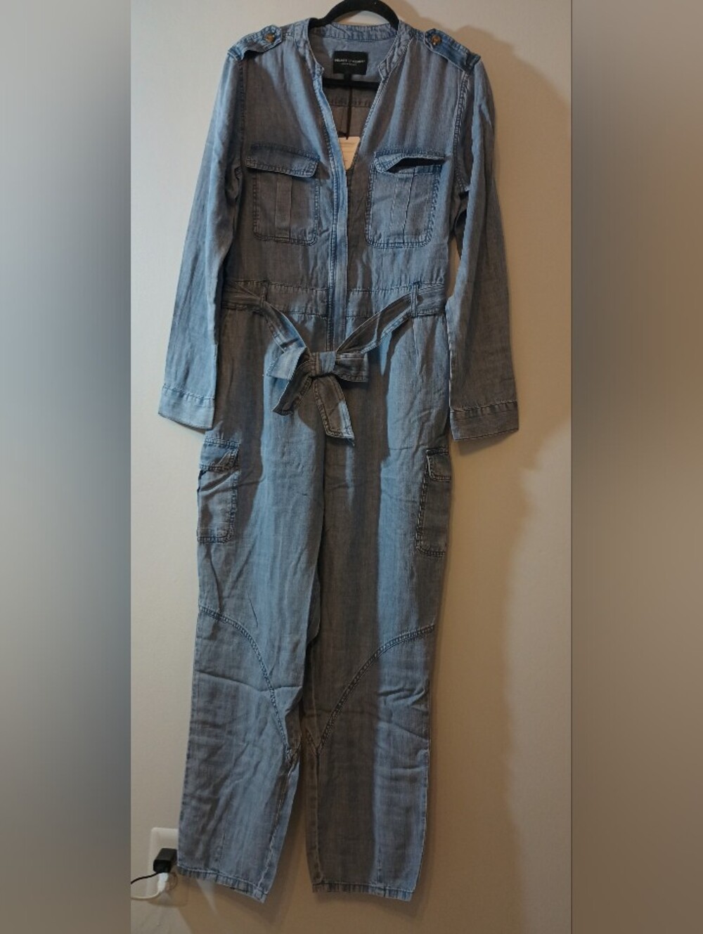 Velvet Heart Cargo Style Jumpsuit with Tie Waist M